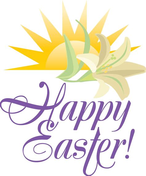 happy easter religious free clipart